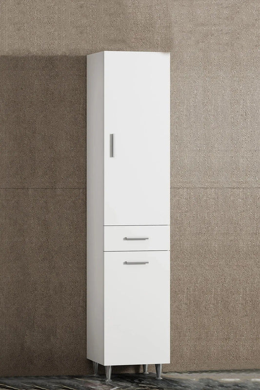 Loolpi Home banyo dolabı 1 kapaklı 1 Çekmeceli Banyo Dolabı