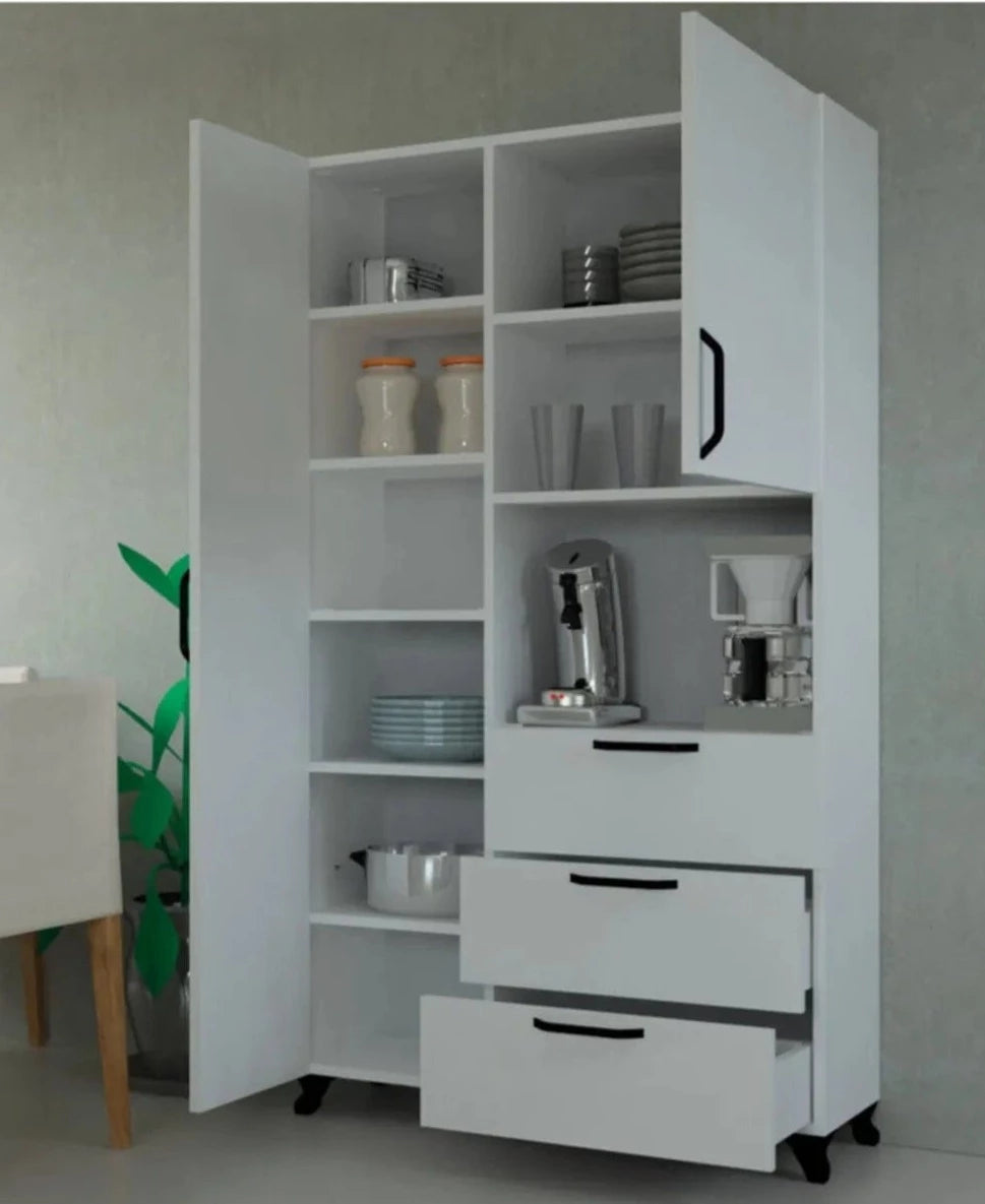 Loolpi Home Mutfak dolabı 2 Kapaklı 3 Çekmeceli Mutfak Dolabı