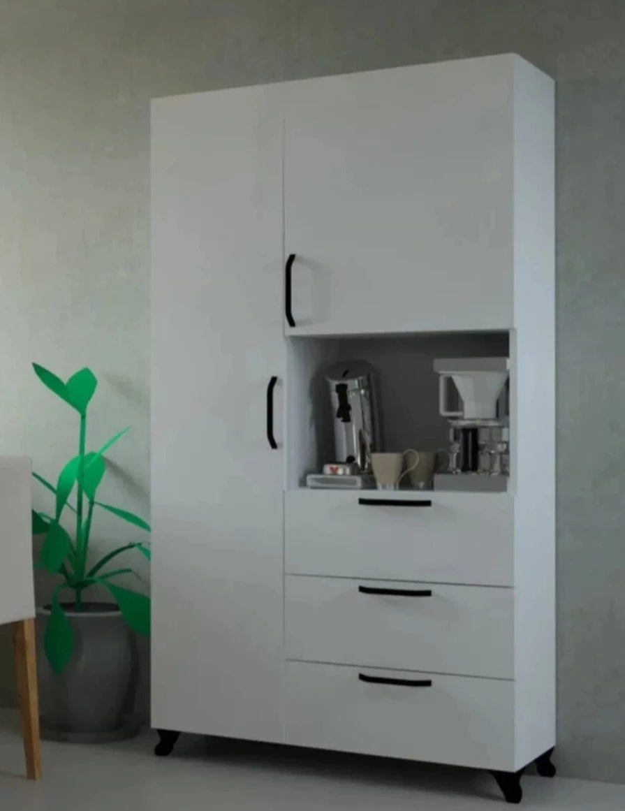 Loolpi Home Mutfak dolabı 2 Kapaklı 3 Çekmeceli Mutfak Dolabı
