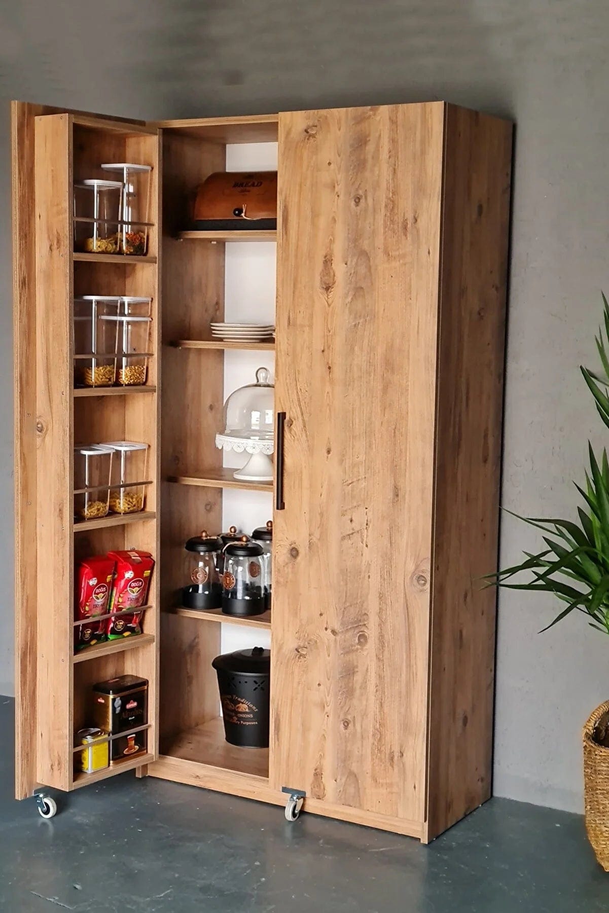 Loolpi Home Mutfak dolabı 2 Kapaklı Çok Amaçlı Mutfak Dolabı