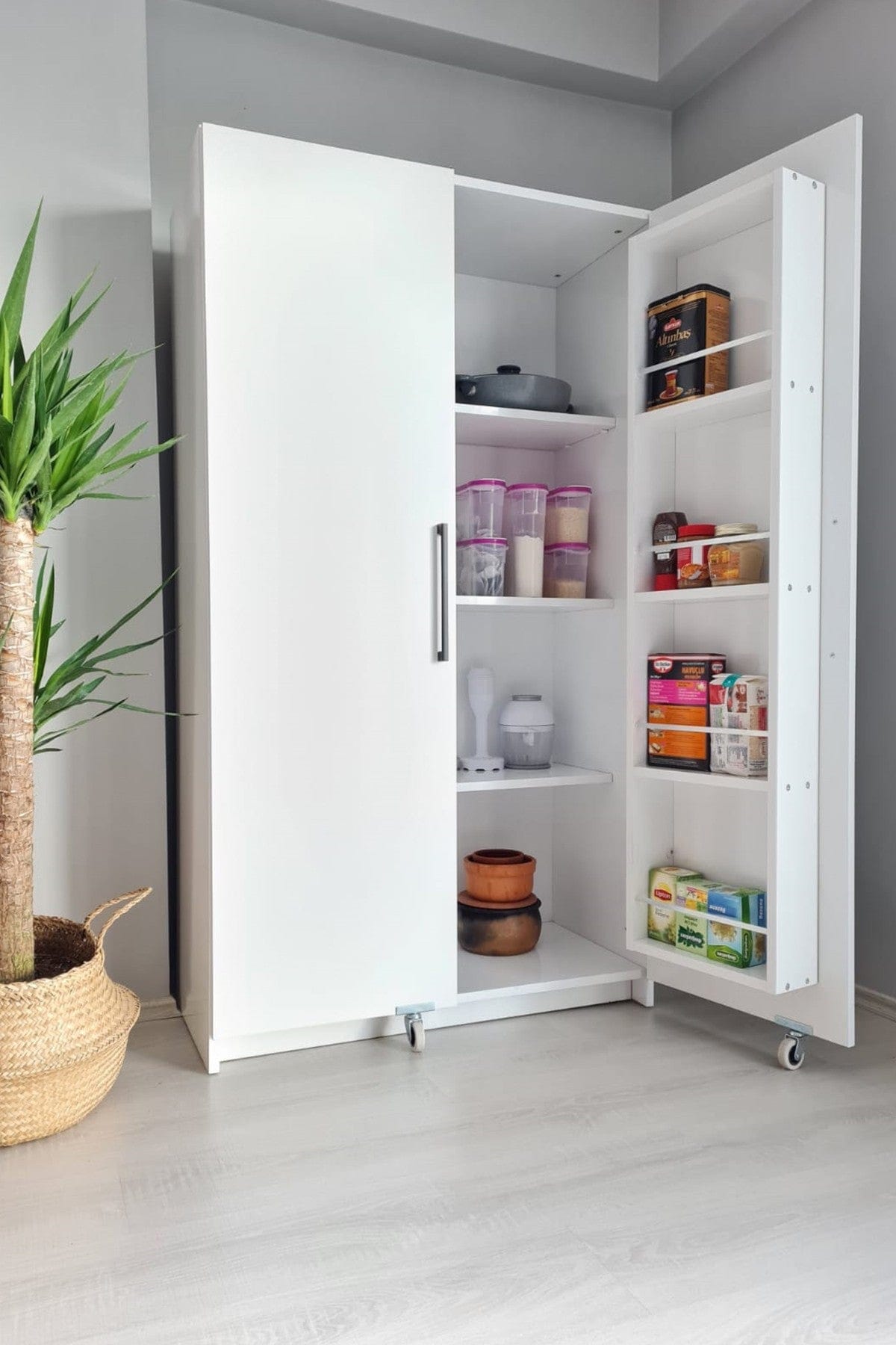Loolpi Home Mutfak dolabı 2 Kapaklı Çok Amaçlı Mutfak Dolabı