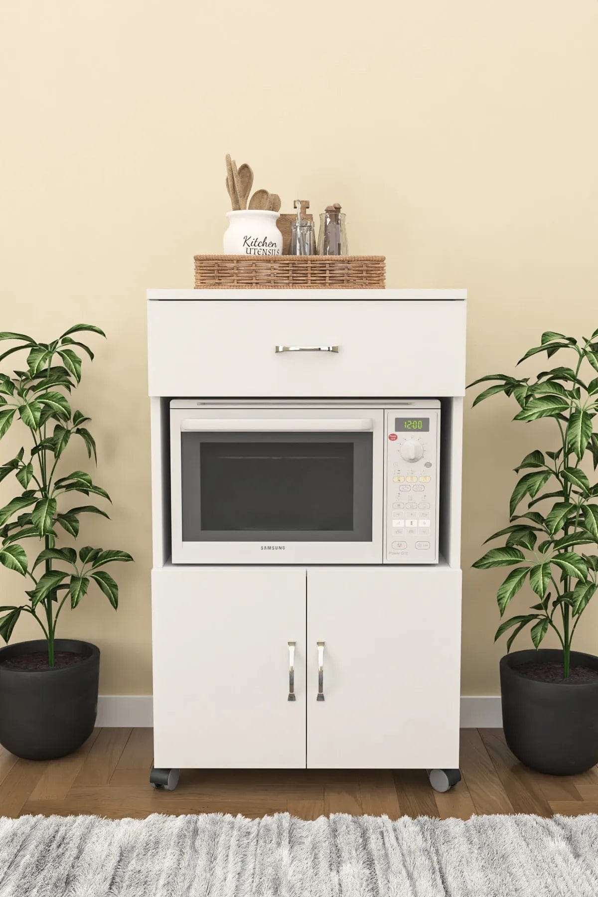 Loolpi Home Mutfak dolabı 2 Kapaklı Tek Çekmeceli Mutfak Dolabı