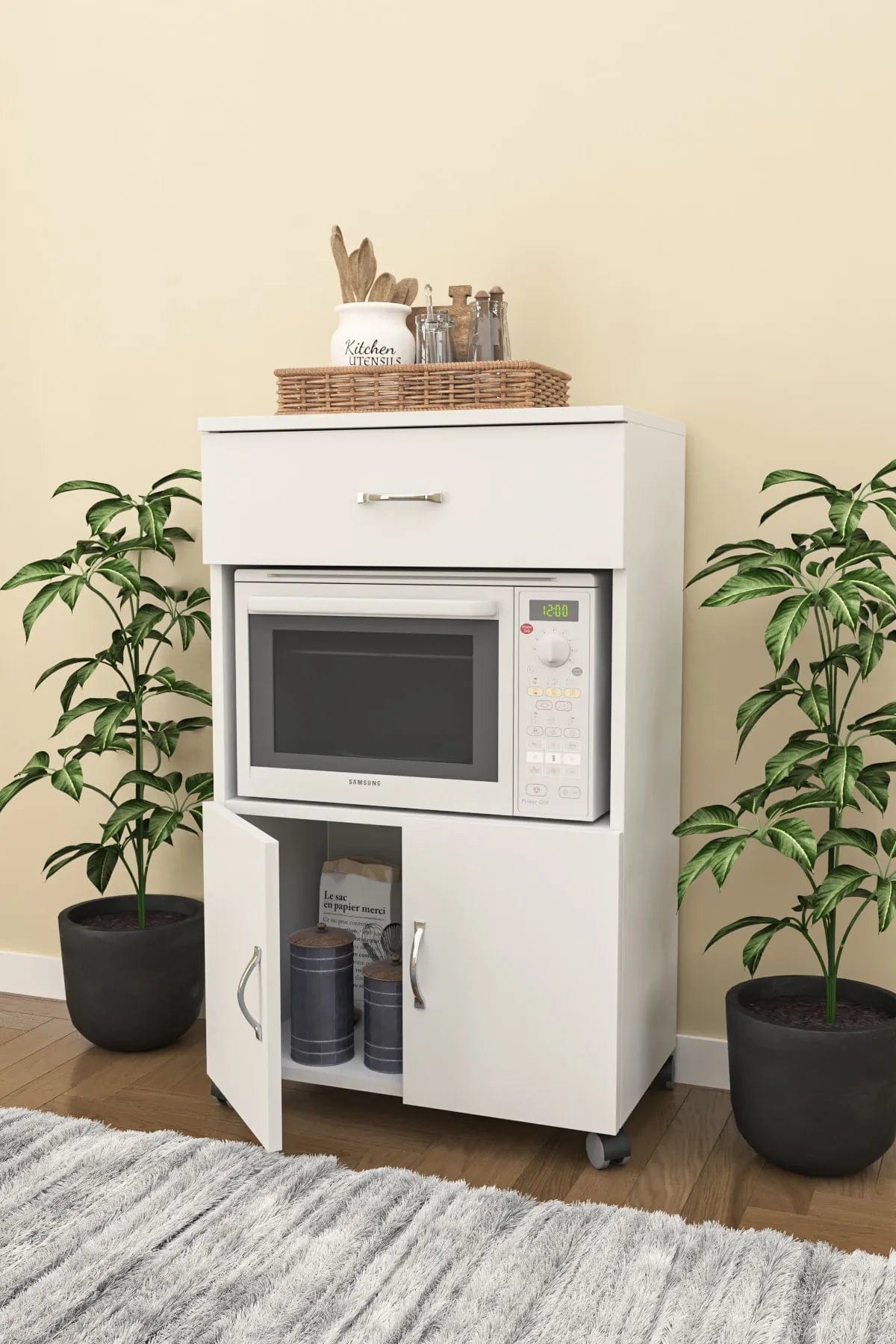 Loolpi Home Mutfak dolabı 2 Kapaklı Tek Çekmeceli Mutfak Dolabı