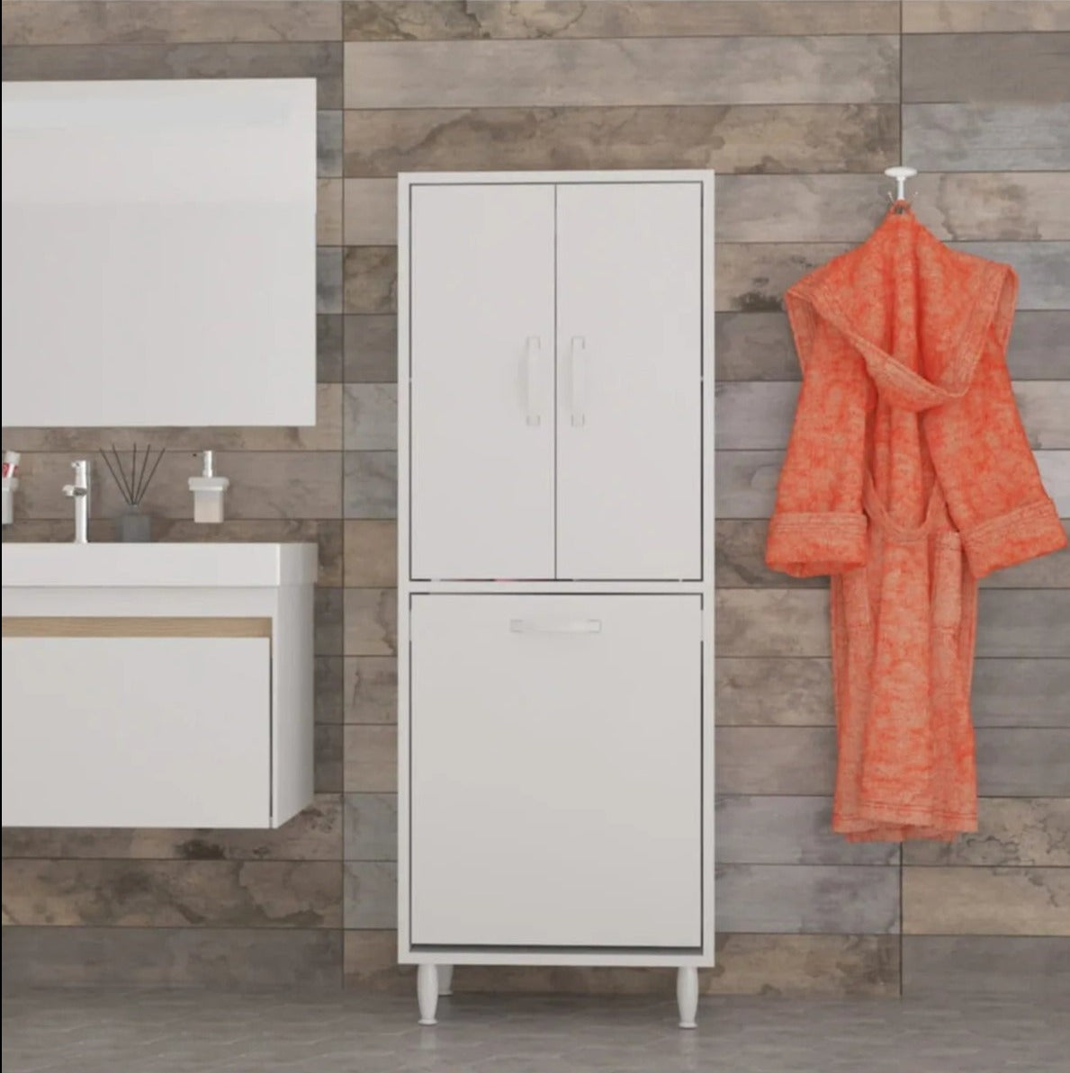 Loolpi Home banyo dolabı 3 Kapaklı Banyo Dolabı