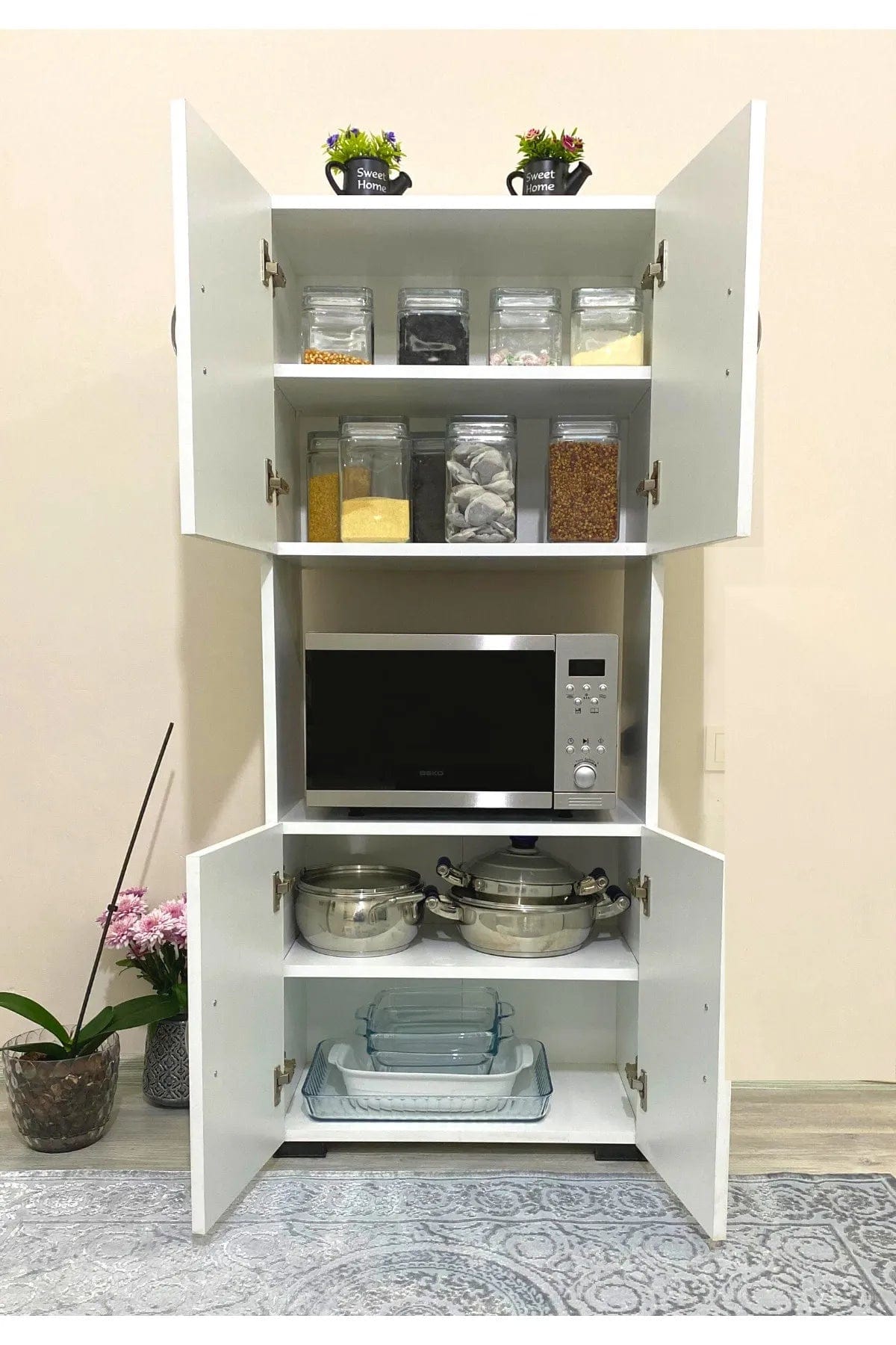 Loolpi Home 4 Kapaklı Mutfak Dolabı