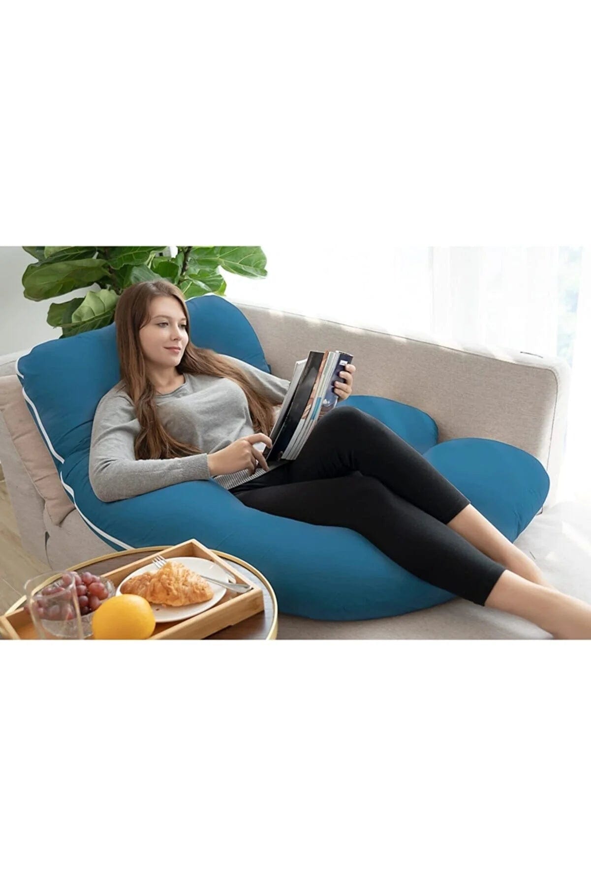 Loolpi Home 5 Farklı Bölge Destekli Hamile Yastığı 80X145cm