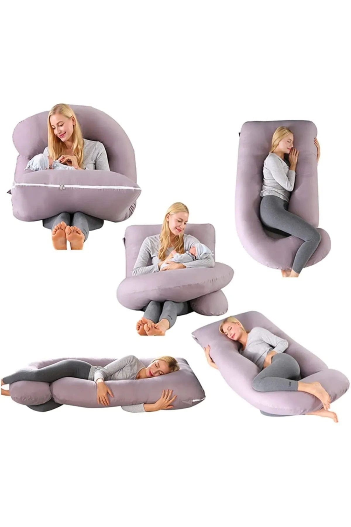 Loolpi Home 5 Farklı Bölge Destekli Hamile Yastığı 80X145cm