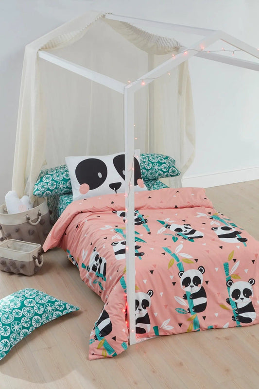 Loolpi Home Çocuk Nevresim Takımı Tek Kişilik Panida Pembe