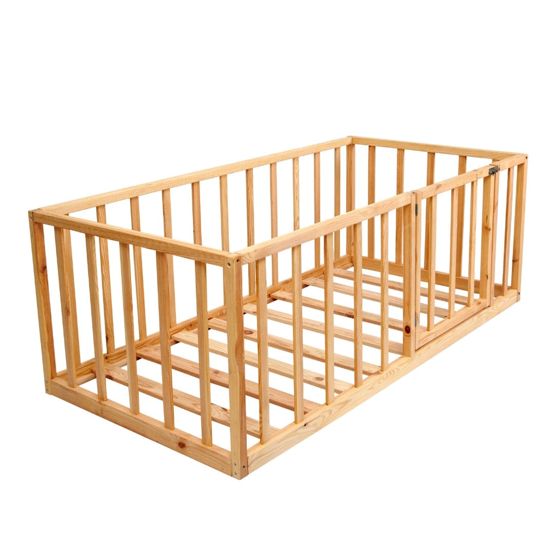 Loolpi Home Bebek Karyolası ve Küçük Çocuk Yatağı Aksesuarları Doğal Ahşap Montessori Yatak