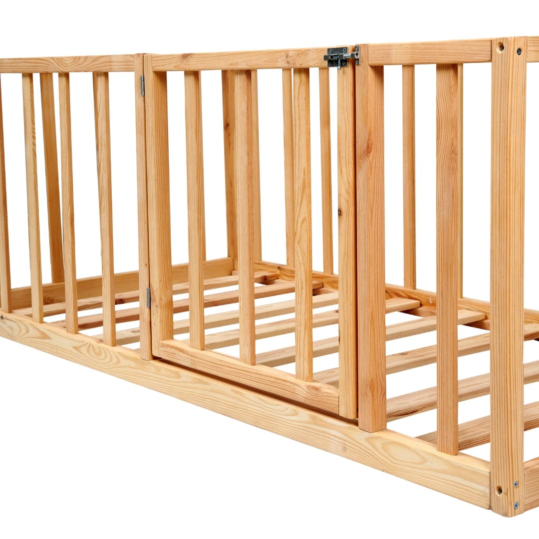 Loolpi Home Bebek Karyolası ve Küçük Çocuk Yatağı Aksesuarları Doğal Ahşap Montessori Yatak