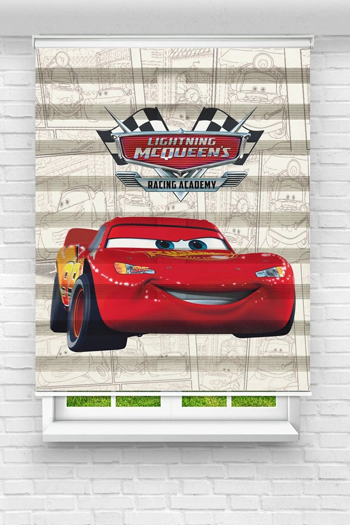 Loolpi Home Bebek Karyolası ve Küçük Çocuk Yatağı Aksesuarları Erkek Çocuk Odası Baskılı Stor Zebra - LHP03