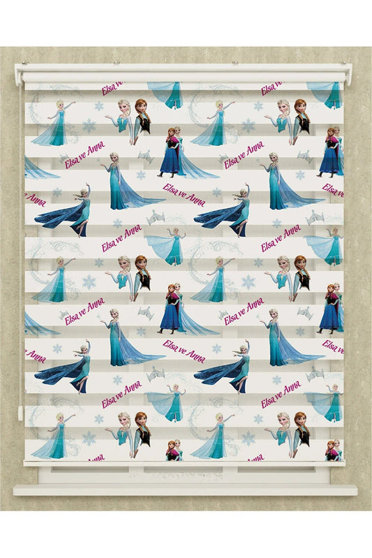 Loolpi Home Bebek Karyolası ve Küçük Çocuk Yatağı Aksesuarları Kız Çocuk Odası Baskılı Stor Zebra - LHP04