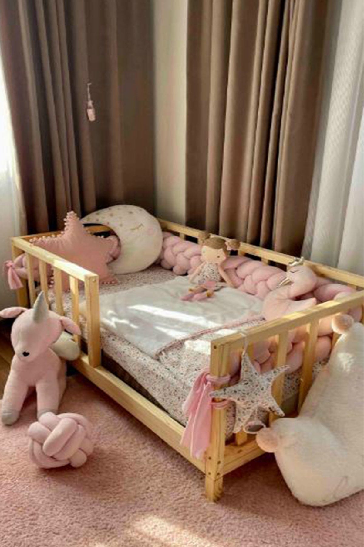 Loolpi Home Bebek Karyolaları ve Küçük Çocuk Yatakları Montessori Bebek ve Çocuk Karyolası Unisex