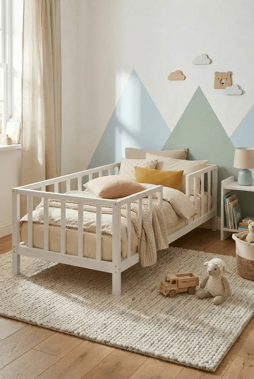 Loolpi Home Bebek Karyolaları ve Küçük Çocuk Yatakları Montessori Bebek ve Çocuk Karyolası Unisex Orta Girişli