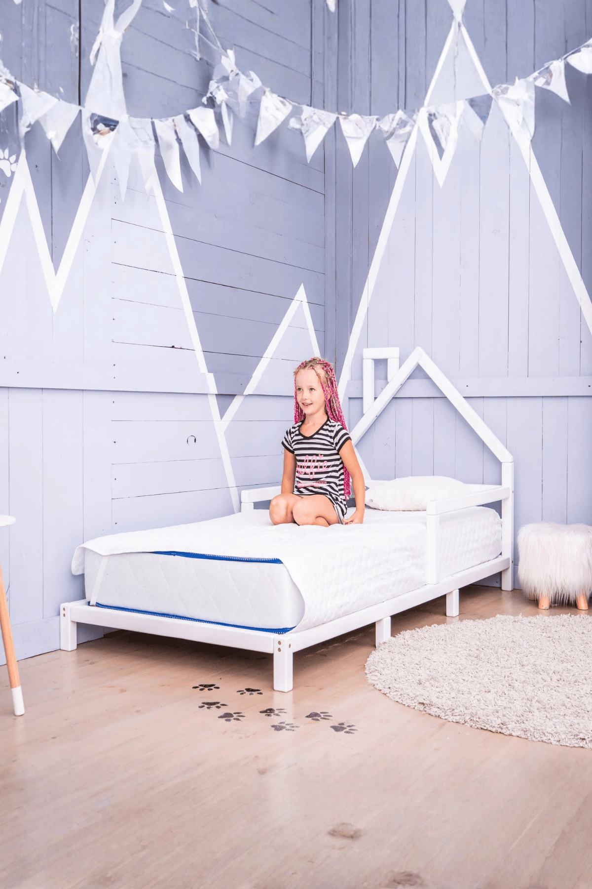 Loolpi Home Bebek Karyolası ve Küçük Çocuk Yatağı Aksesuarları Orion Unisex Montessori Bebek Ve Çocuk Karyolası Doğal Ahşap Yatak
