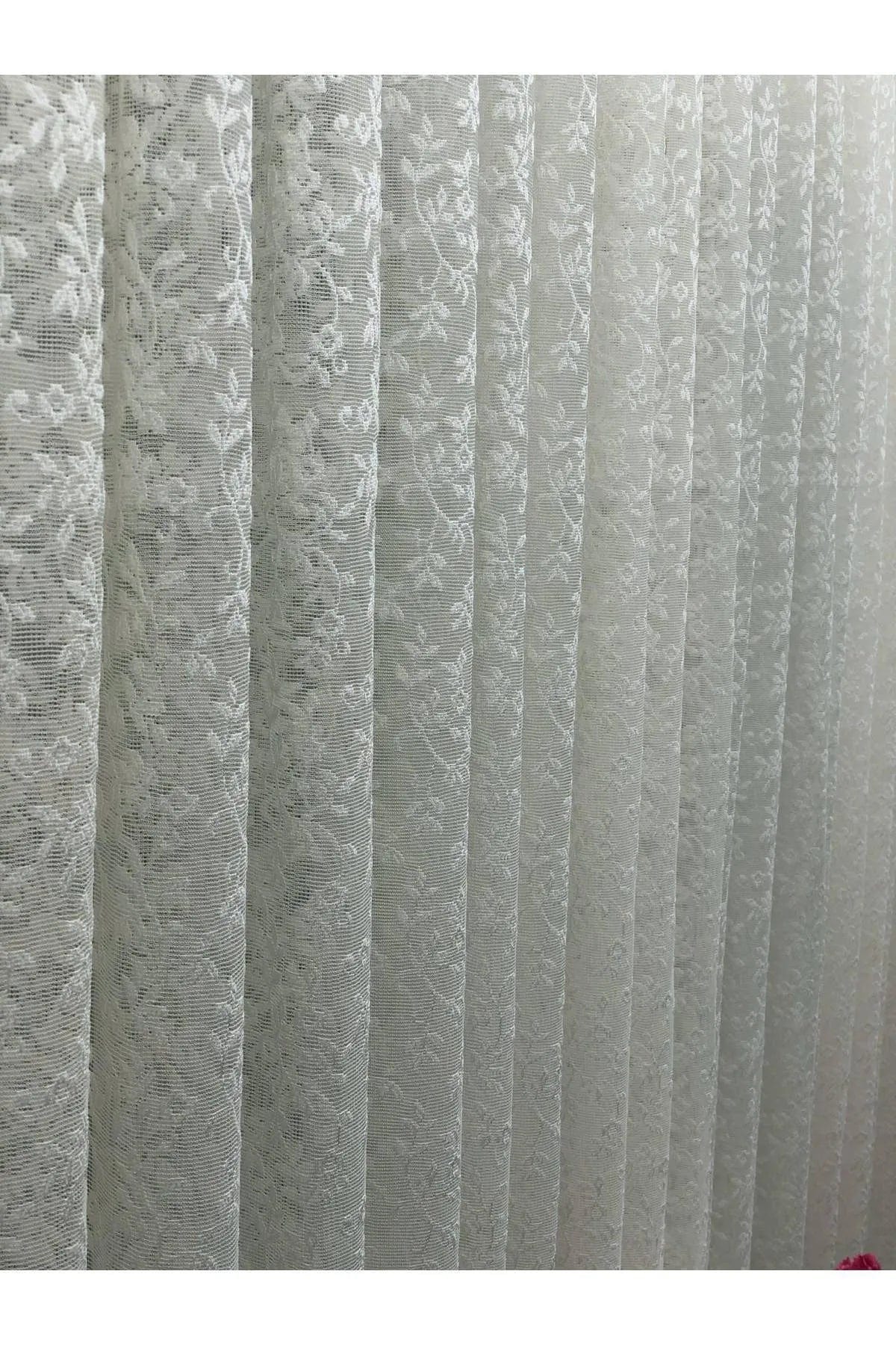 Loolpi Home Örme Dokulu Dantel Tül Perde