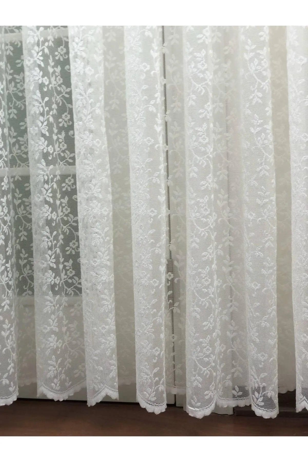 Loolpi Home Örme Dokulu Dantel Tül Perde