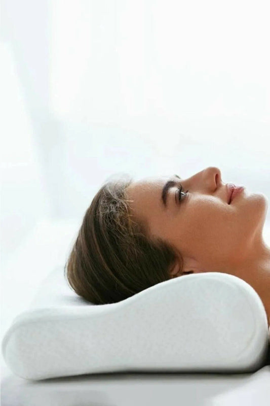 Loolpi Home Ortopedik Visco Yastık Boyun Fıtığı Boyun Düzleşmesi Boyun Ağrısı Destekli Lüks Ortapedik Yastık