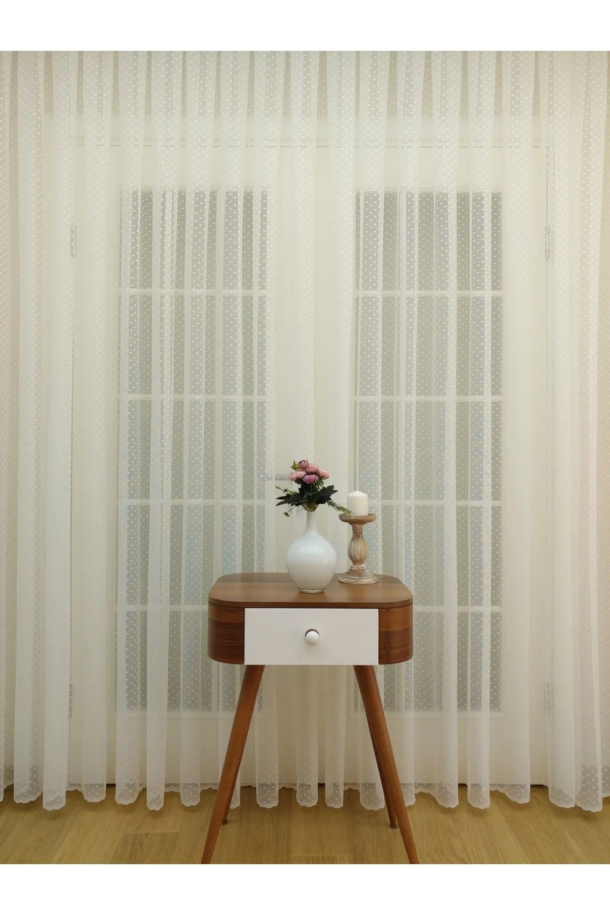 Loolpi Home Puantiyeli Tül Perde