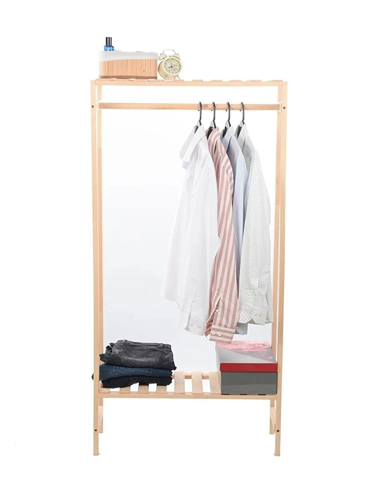 Loolpi Home Dolap Tek Raflı Tek Askılı Çok Amaçlı Elbise Dolap Ve Aksesuar