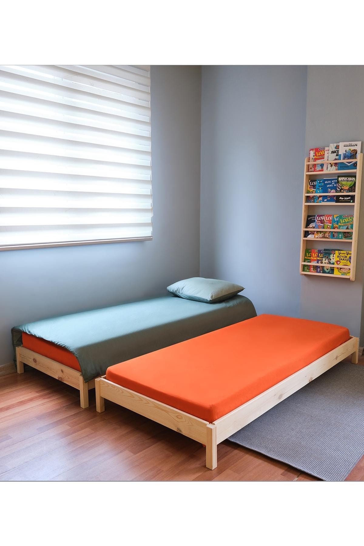 Loolpi Home Bebek Karyolaları ve Küçük Çocuk Yatakları Yavru Yataklı Montessori Karyola Doğal Ahşap