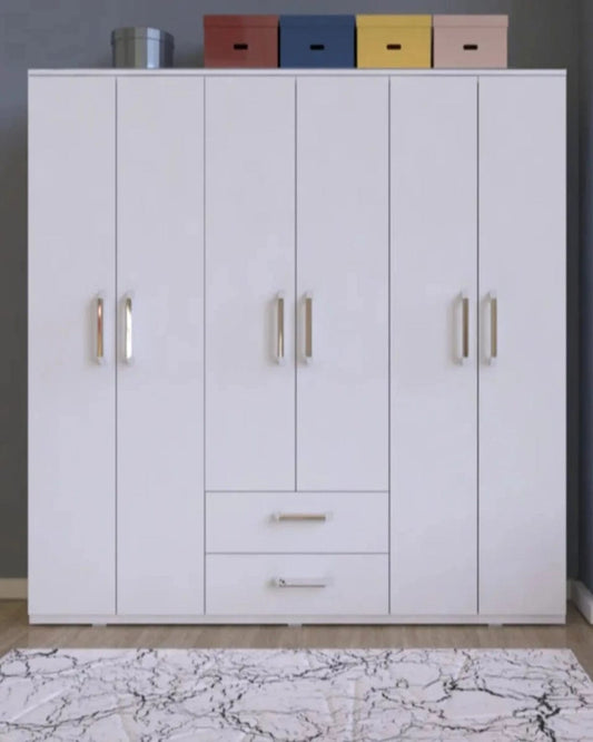 Loolpi Home Dolap 6 Kapaklı 2 Çekmeceli Zincir Dolap