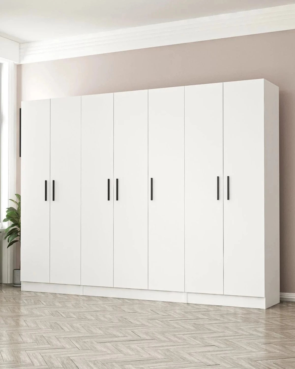 Loolpi Home MDF dolap 7 Kapaklı Zincir Dolap - Gardrop