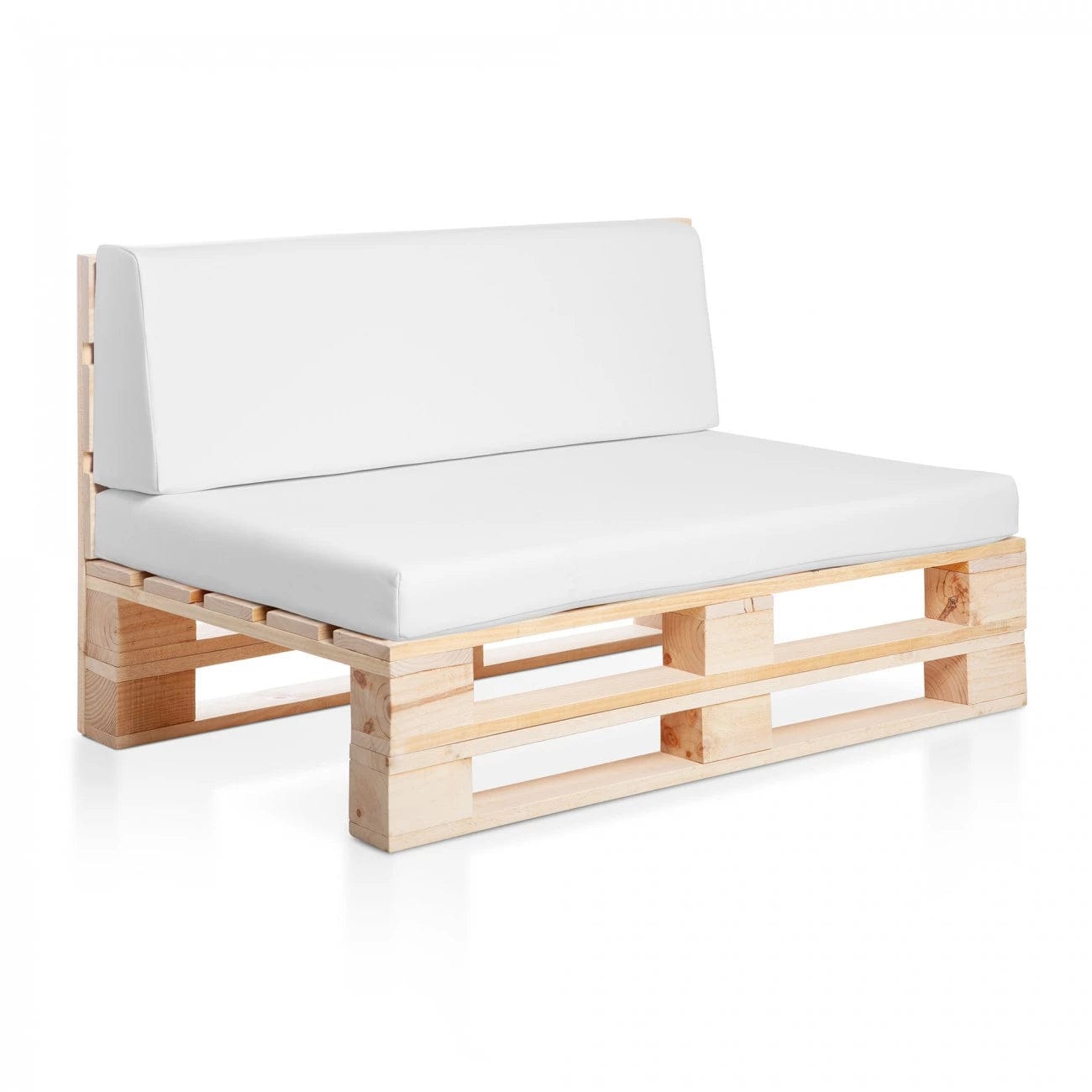 Loolpi Home Oturma Grubu Ahşap Palet Tekli Koltuk Sırt Dayamalı