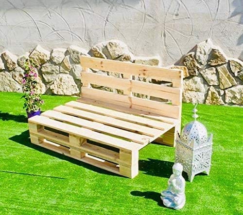 Loolpi Home Oturma Grubu Ahşap Palet Tekli Koltuk Sırt Dayamalı