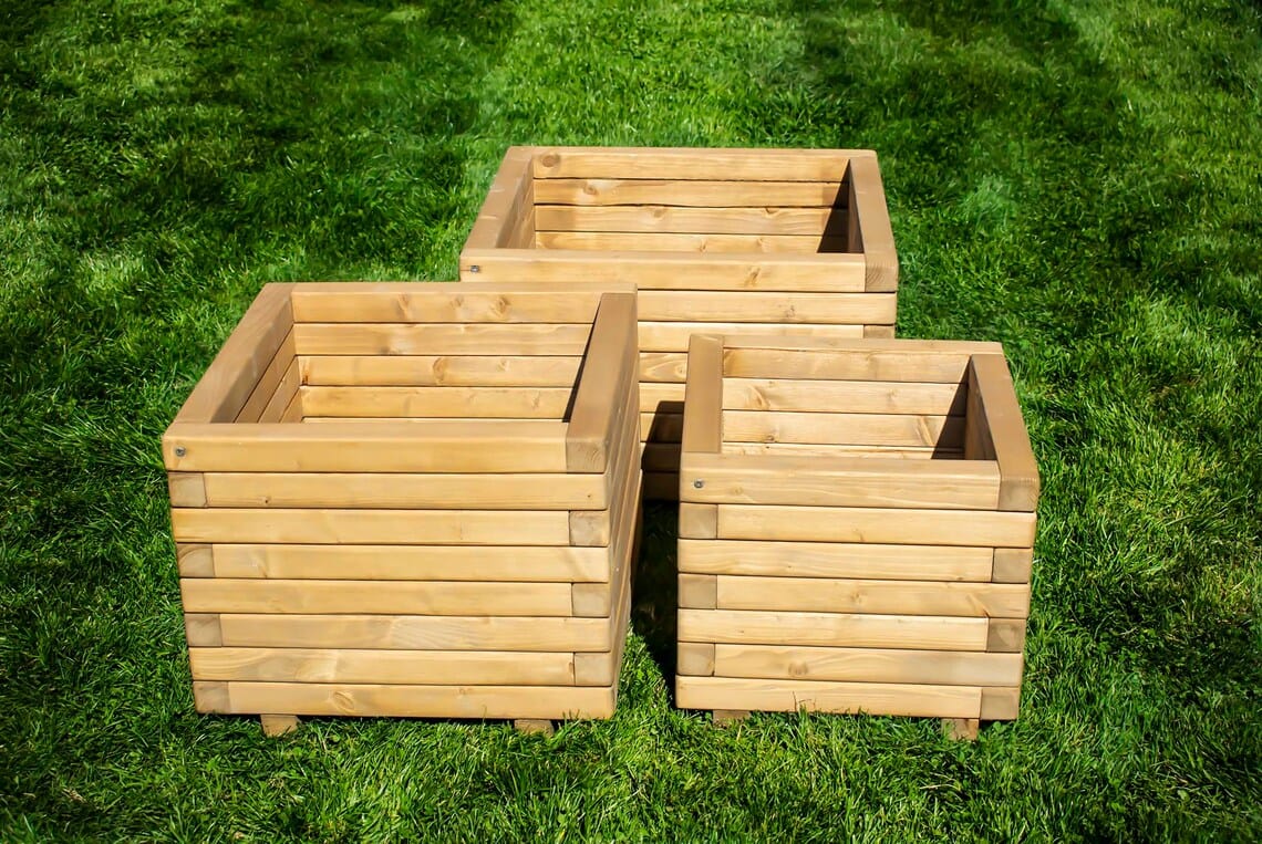 Loolpi Home saksı Ahşap Saksı