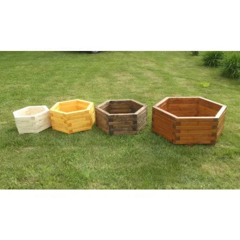 Loolpi Home saksı Ahşap Saksılık Altıgen