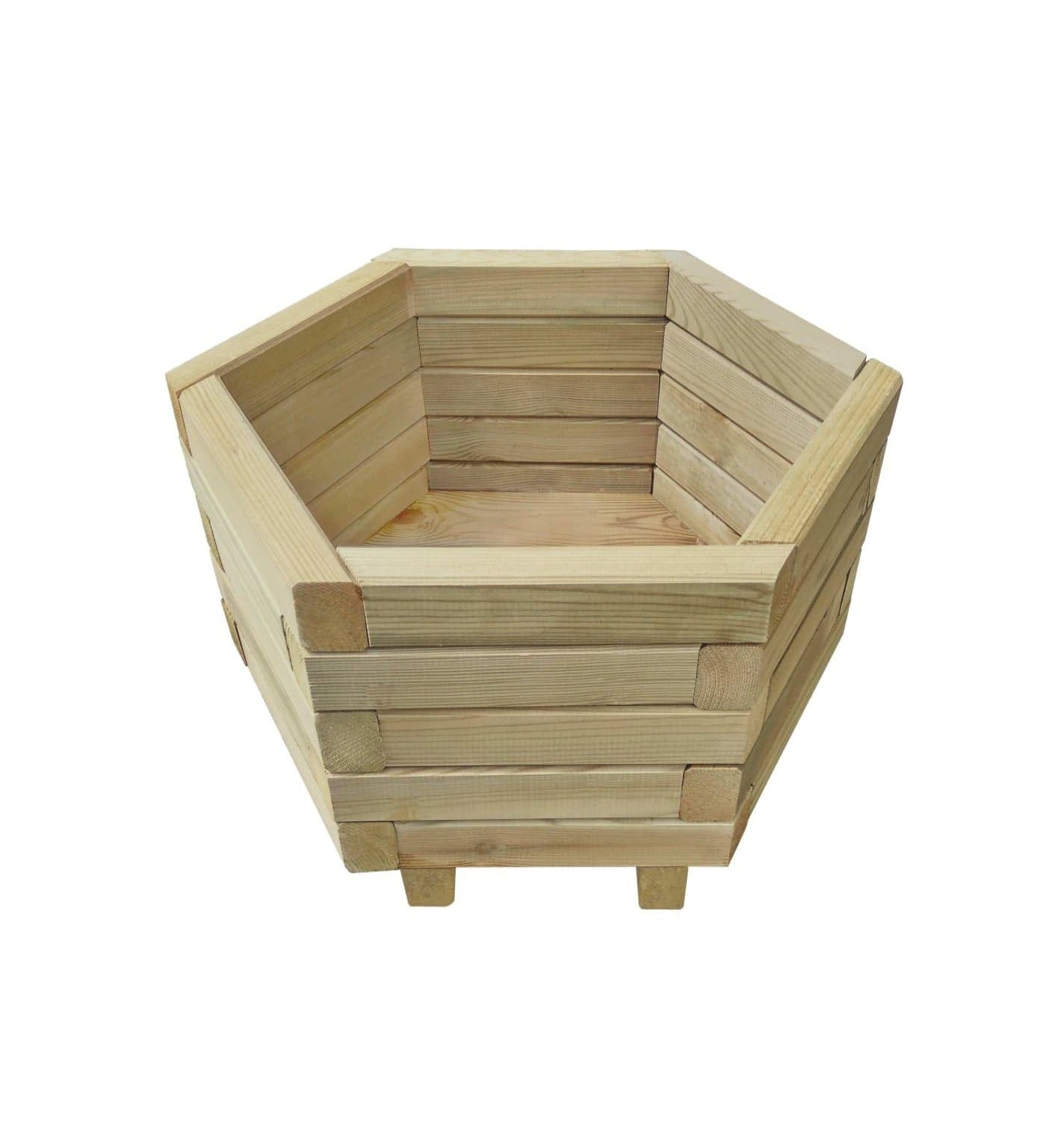 Loolpi Home saksı Ahşap Saksılık Altıgen