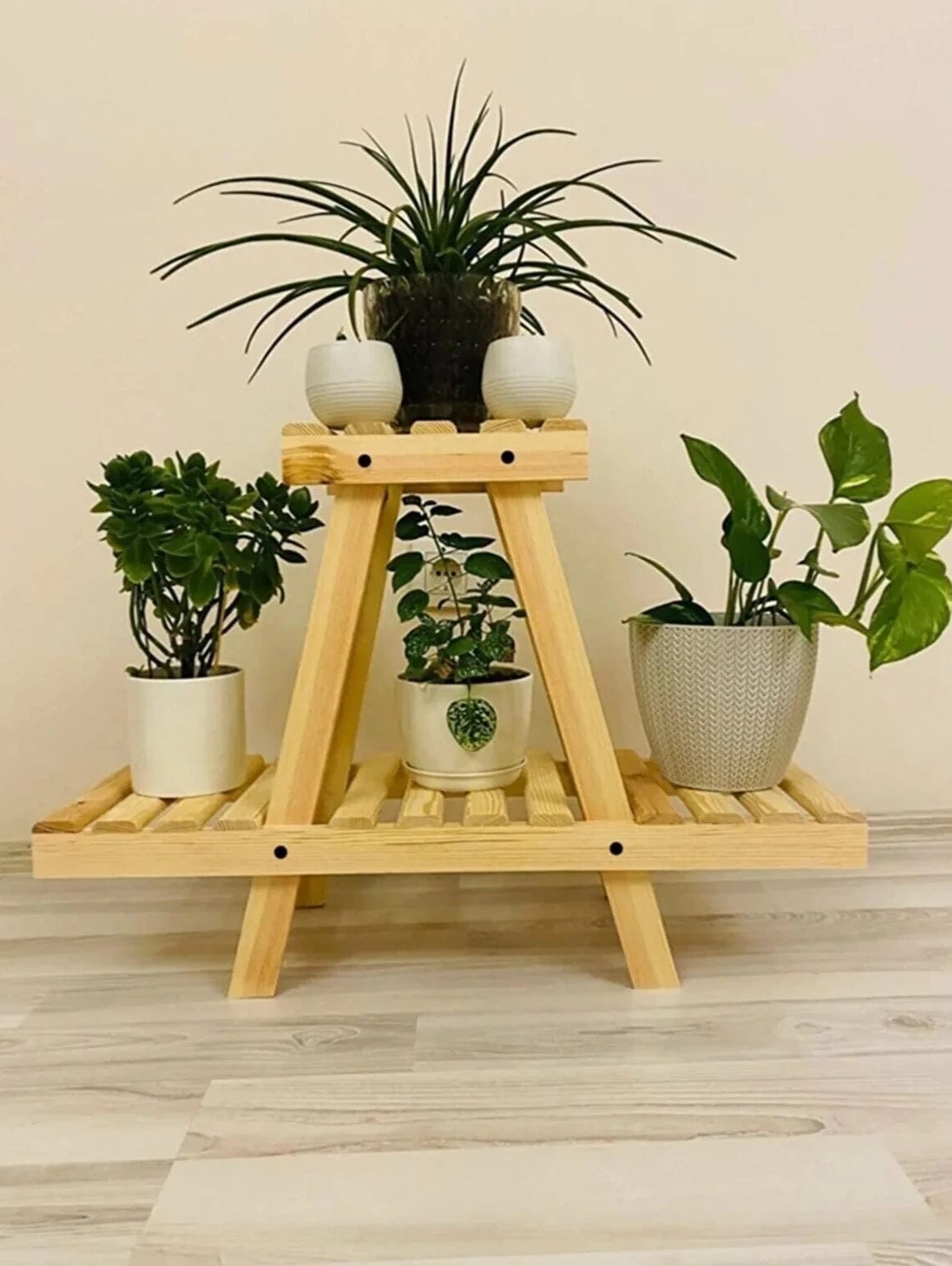 Loolpi Home Duvar Raf ve Çıkıntıları Çiçeklik Üç Raflı