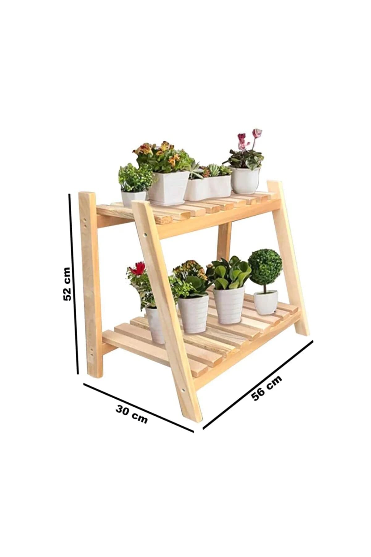 Loolpi Home Duvar Raf ve Çıkıntıları Dekoratif Ahşap Saksılık