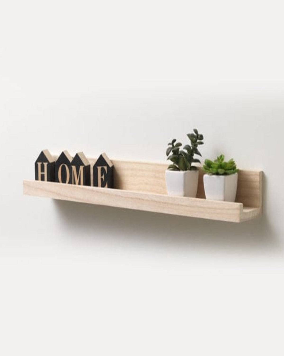 Loolpi Home Duvar Raf ve Çıkıntıları Doğal ahşap Çerçeve duvar rafı