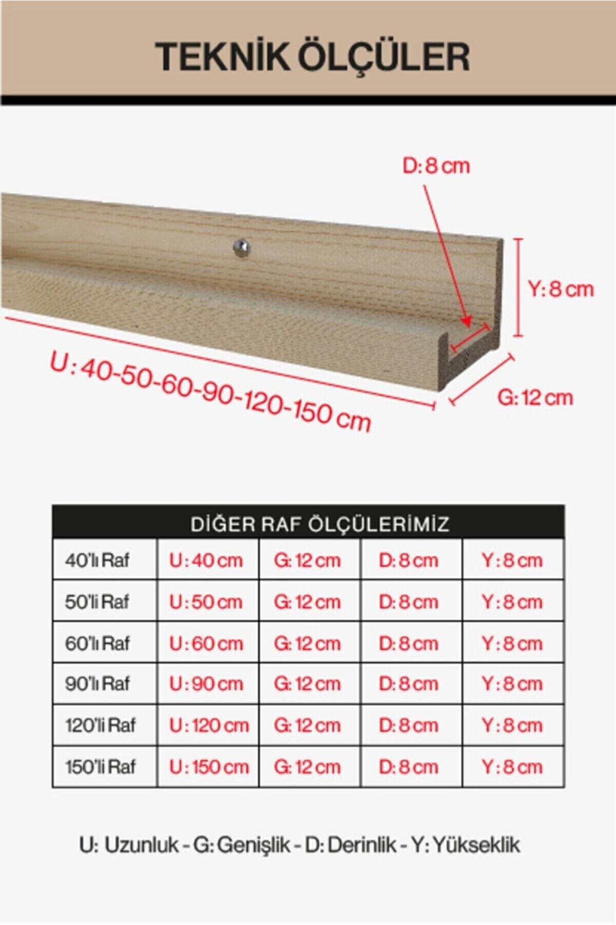 Loolpi Home Duvar Raf ve Çıkıntıları Doğal ahşap Çerçeve duvar rafı
