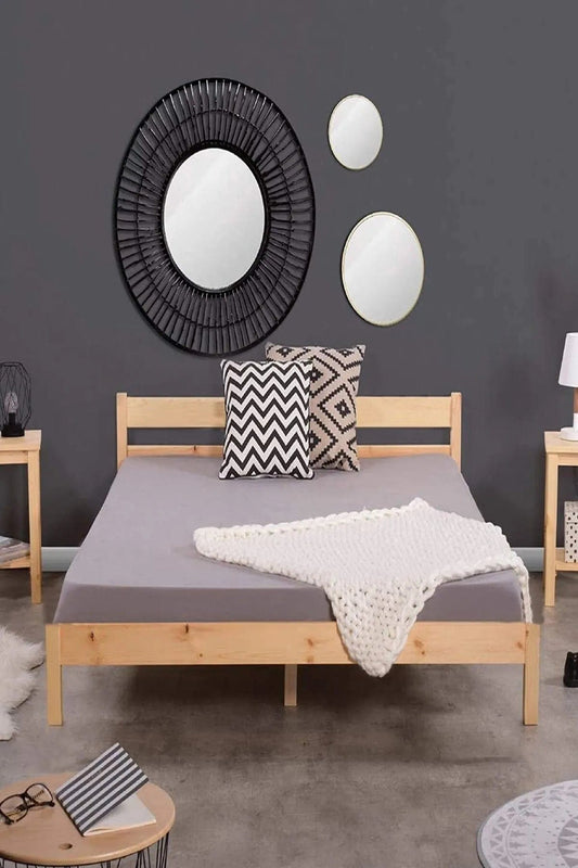 Loolpi Home Doğal Ahşap Çocuk Ve Yetişkin Karyola