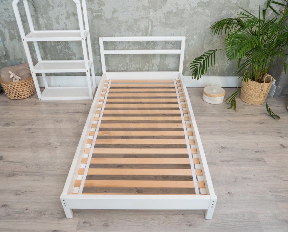 Loolpi Home Bebek Karyolaları ve Küçük Çocuk Yatakları Doğal Ahşap Montessori Çocuk Karyolası