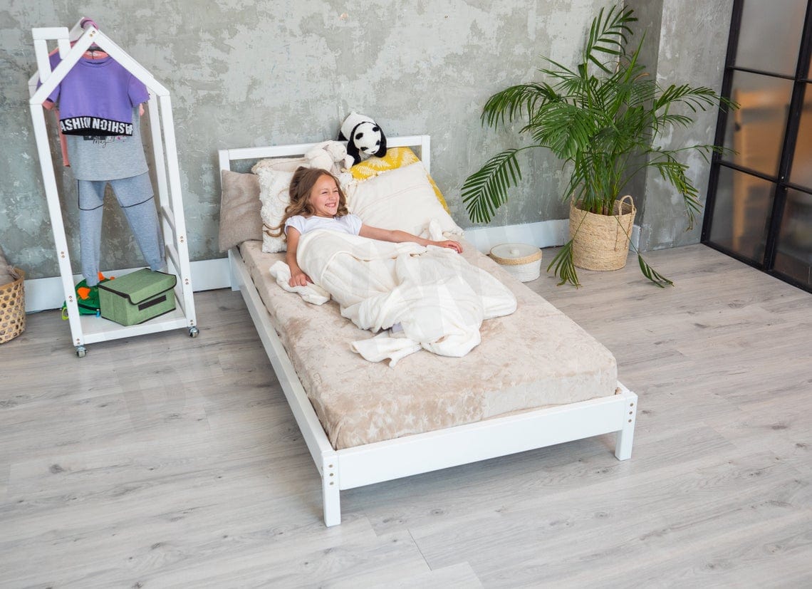 Loolpi Home Bebek Karyolaları ve Küçük Çocuk Yatakları Doğal Ahşap Montessori Çocuk Karyolası