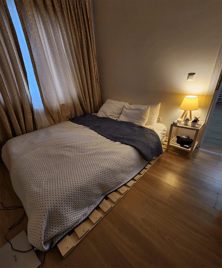 Loolpi Home Japon Yer Yatağı Japon Model Doğal Ahşap Karyola Yer Yatağı Tek Ve Çift Kişilik Tüm Ölçülerde