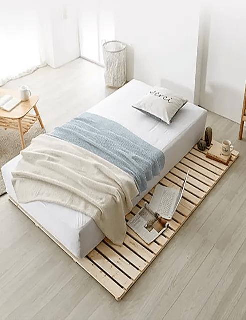 Loolpi Home Japon Yer Yatağı Japon Model Doğal Ahşap Karyola Yer Yatağı Tek Ve Çift Kişilik Tüm Ölçülerde