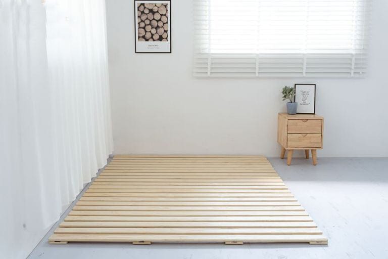 Loolpi Home Japon Yer Yatağı Japon Model Doğal Ahşap Karyola Yer Yatağı Tek Ve Çift Kişilik Tüm Ölçülerde