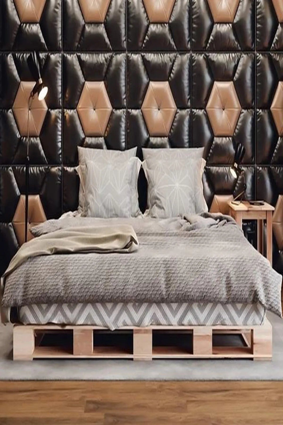 Loolpi Home Kraliçe Palet Karyola