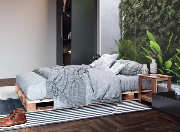 Loolpi Home Kraliçe Palet Karyola