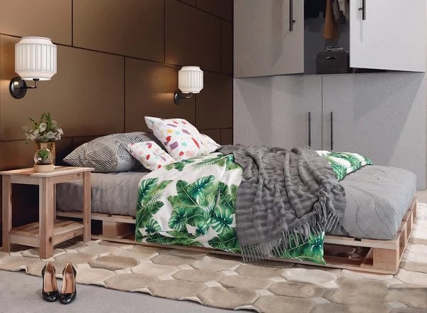 Loolpi Home Kraliçe Palet Karyola