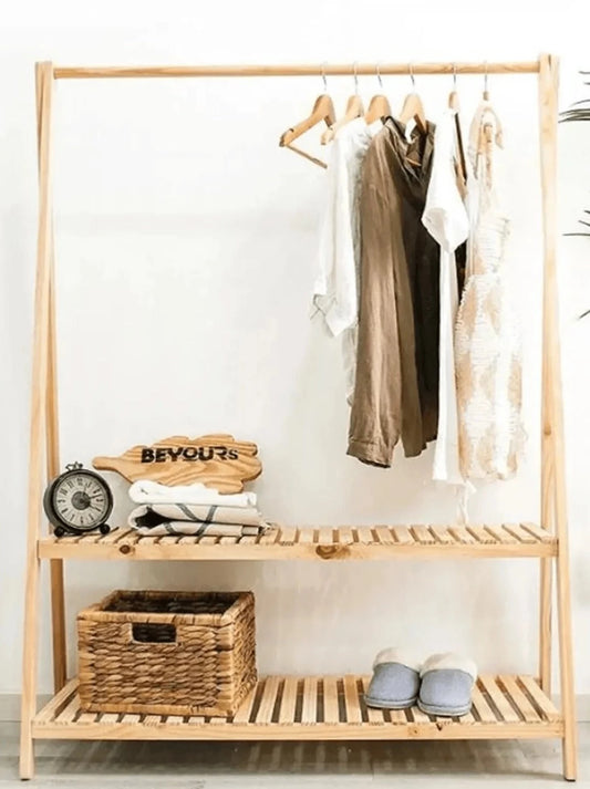 Loolpi Home Loolpi Home - Ahşap Ayaklı Askı Elibse Askısı Çok Amaçlı Dolap Gardrop