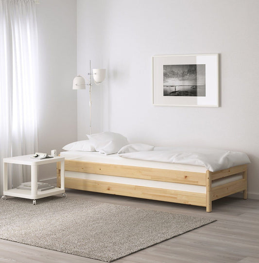 Loolpi Home Yavru Yatak Modüler Sistem Yavrulu Karyola Ve Sedir Koltuk Doğal Ahşap