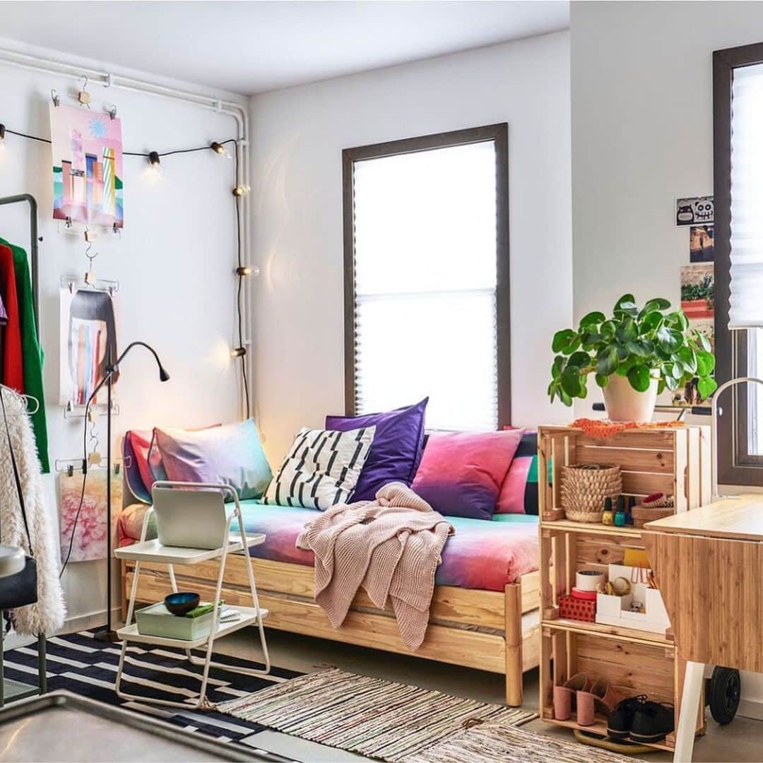 Loolpi Home Yavru Yatak Modüler Sistem Yavrulu Karyola Ve Sedir Koltuk Doğal Ahşap