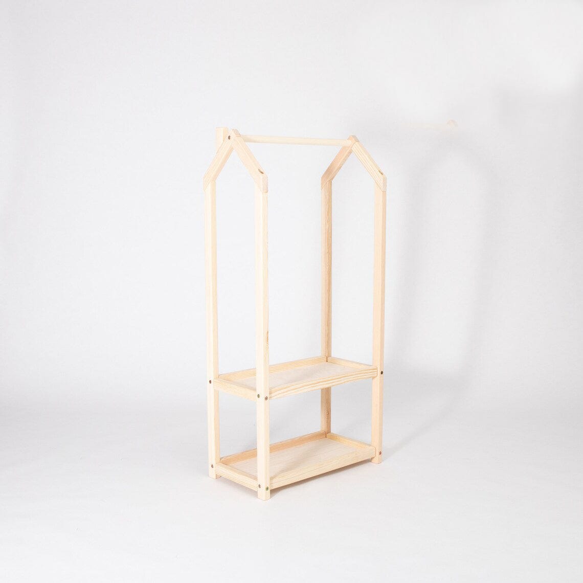 Loolpi Home montessori askılık Montessori Ahşap Elbise Askılığı