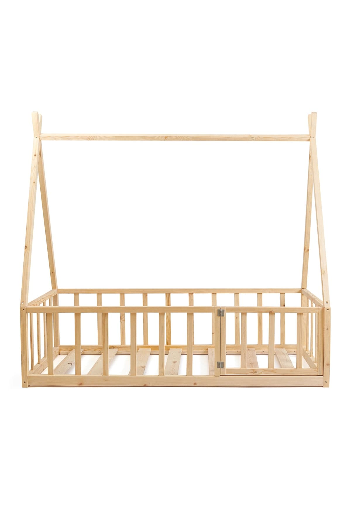 Loolpi Home Montessori Karyola Montessori Bebek ve Çocuk Karyolası Doğal Ahşap Yatak Unisex